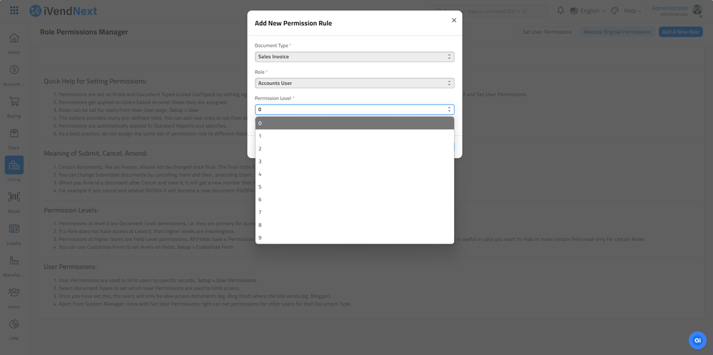 Add New Permission Rule
