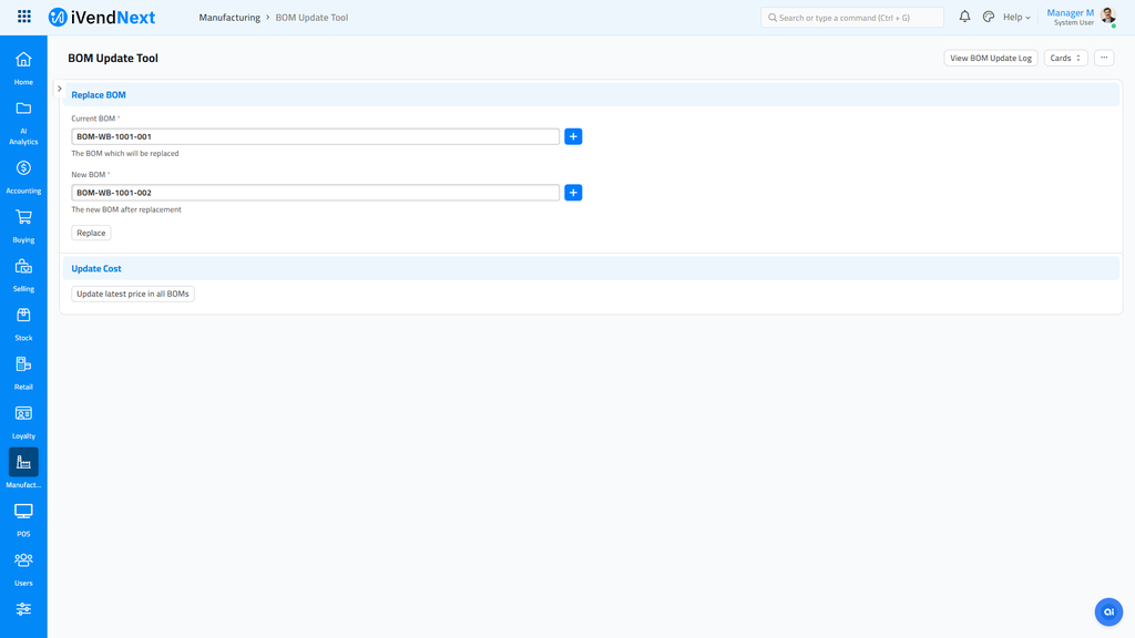 BOM Update Tool