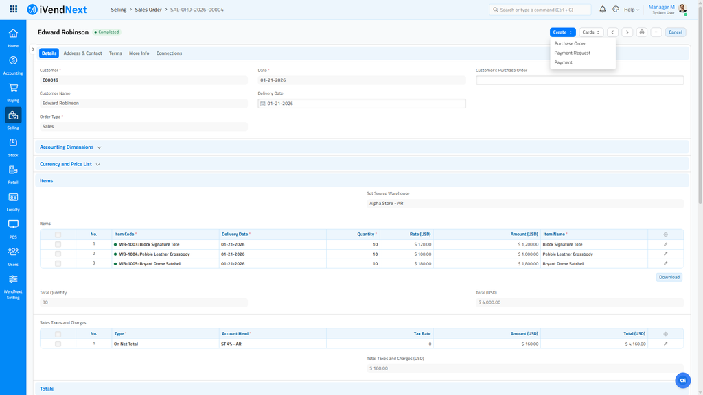 Create - Multiple Options