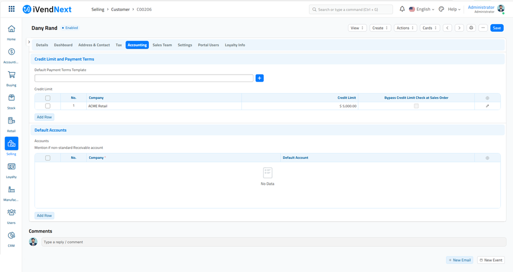 Dany Rand - Credit Limit