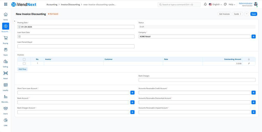New Invoice Discounting