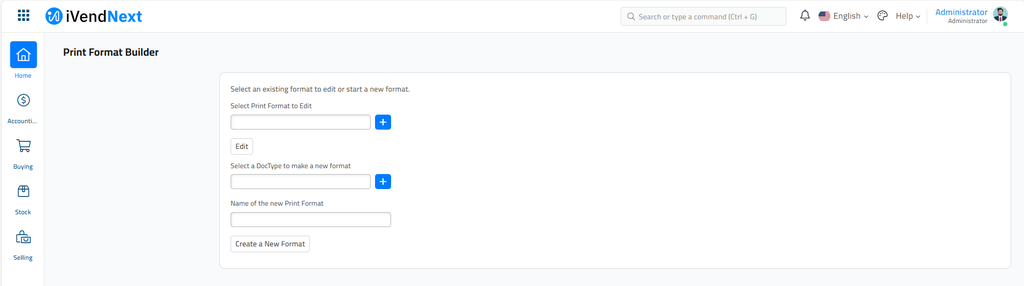 Print Format Builder
