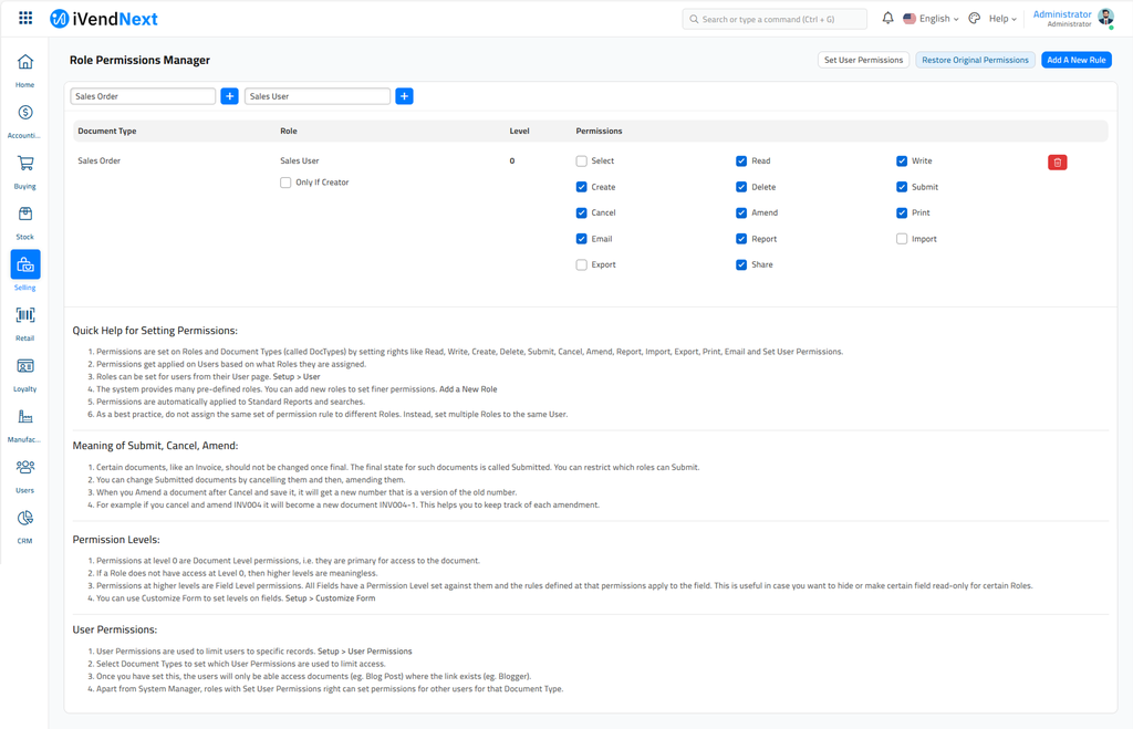 Sales User - Non Creator